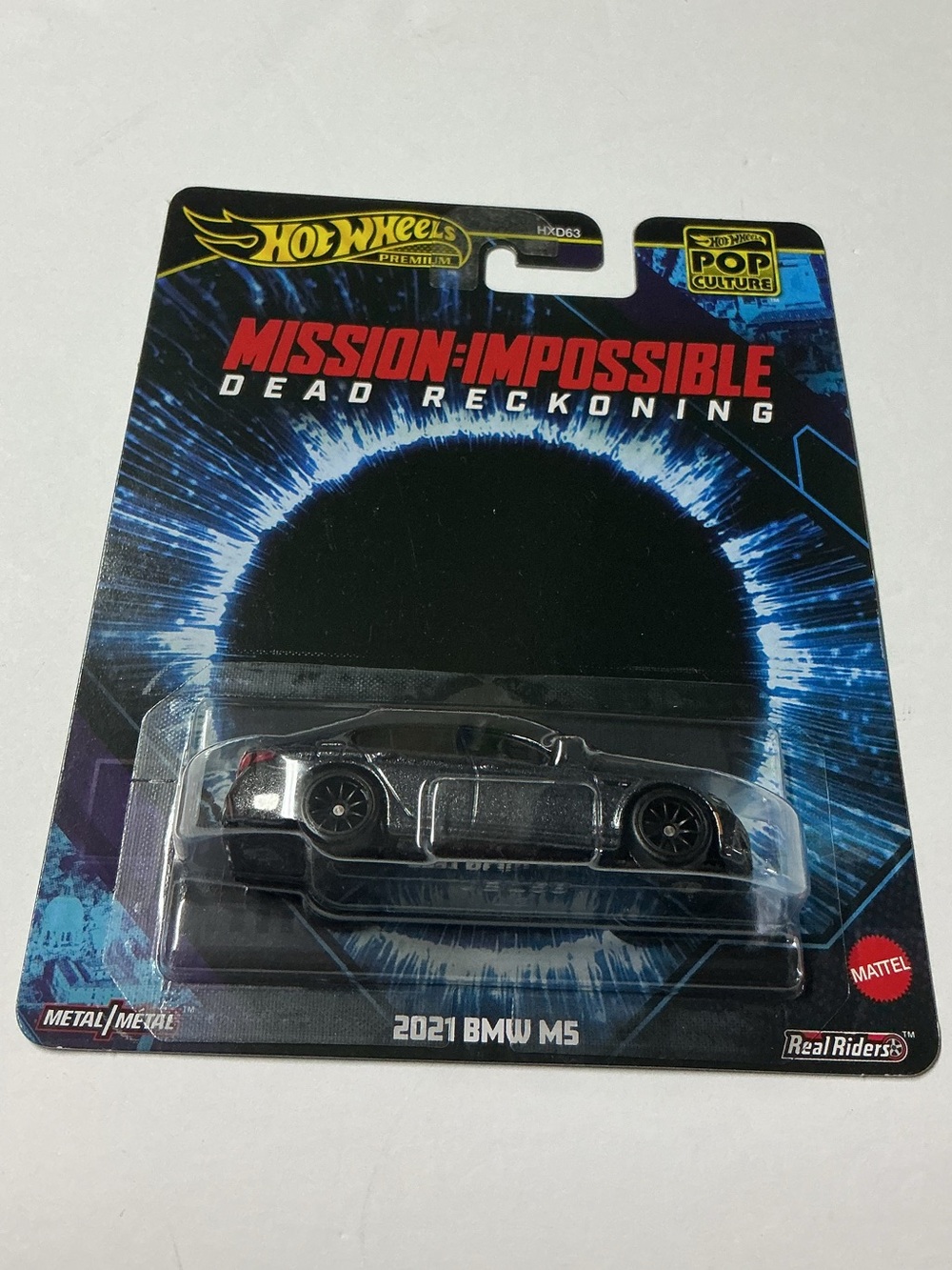 Hot Wheels 2021 BMW M5 Gray Metallic with Black Top "Mission: Impossible"